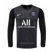 Camiseta del Paris Saint-Germain Portero Manga Larga 2020-2021 Negro