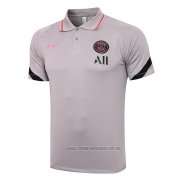 Camiseta Polo del Paris Saint-Germain 2021-2022 Gris