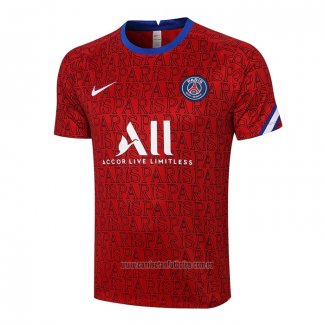 Camiseta de Entrenamiento Paris Saint-Germain 2020-2021 Rojo