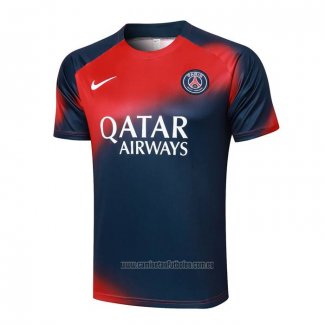 Camiseta de Entrenamiento Paris Saint-Germain 2023-2024 Rojo y Azul