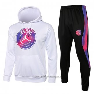 Chandal con Capucha del Paris Saint-Germain Jordan 2021-2022 Blanco