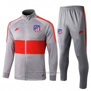 Chandal de Chaqueta del Atletico Madrid 2019-2020 Rojo y Gris