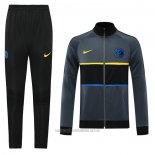 Chandal de Chaqueta del Inter Milan 2020-2021 Gris