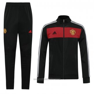 Chandal de Chaqueta del Manchester United Retro 2020-2021 Negro