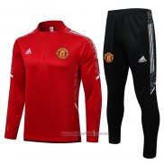 Chandal de Sudadera del Manchester United UCL 2021-2022 Rojo