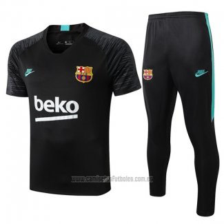 Chandal del Barcelona Manga Corta 2019-2020 Negro