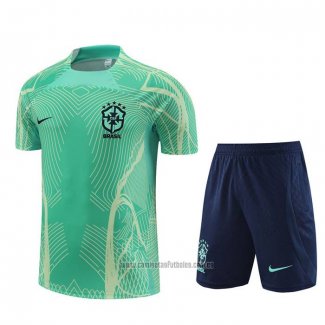 Chandal del Brasil Manga Corta 2022-2023 Verde - Pantalon Corto