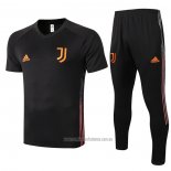 Chandal del Juventus Manga Corta 2020-2021 Negro