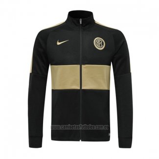 Chaqueta del Inter Milan 2019-2020 Negro y Oro