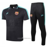 Conjunto Polo Barcelona 2020-2021 Negro