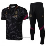 Conjunto Polo del Paris Saint-Germain 2021-2022 Negro