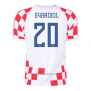 Camiseta del Croacia Jugador Gvardiol 1ª Equipacion 2022