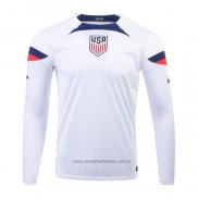 Camiseta del Estados Unidos 1ª Equipacion Manga Larga 2022