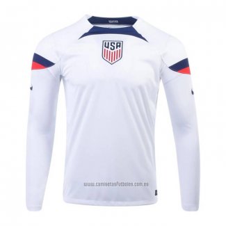 Camiseta del Estados Unidos 1ª Equipacion Manga Larga 2022