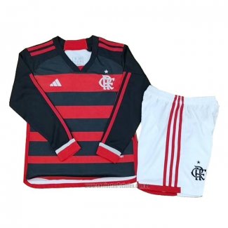 Camiseta del Flamengo 1ª Equipacion Manga Larga Nino 2024