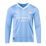 Camiseta del Manchester City 1ª Equipacion Manga Larga 2023-2024