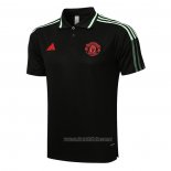 Camiseta Polo del Manchester United 2021-2022 Negro y Verde