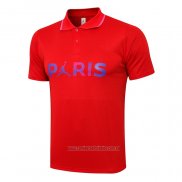 Camiseta Polo del Paris Saint-Germain 2021-2022 Rojo