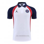 Camiseta Polo del Paris Saint-Germain Jordan 2022-2023 Blanco