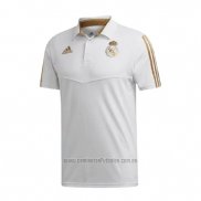 Camiseta Polo del Real Madrid 2019-2020 Blanco y Oro