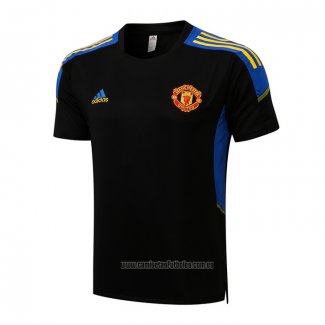 Camiseta de Entrenamiento Manchester United 2021-2022 Negro