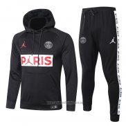 Chandal con Capucha del Paris Saint-Germain Nino 2020-2021 Negro