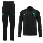 Chandal de Chaqueta del Barcelona UCL 2020-2021 Negro