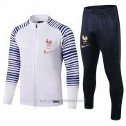 Chandal de Chaqueta del Francia 2019-2020 Blanco