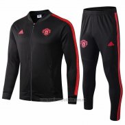 Chandal de Chaqueta del Manchester United 2019-2020 Negro