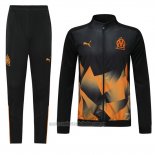 Chandal de Chaqueta del Olympique Marsella 2019-2020 Negro y Naranja