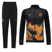 Chandal de Chaqueta del Olympique Marsella 2019-2020 Negro y Naranja