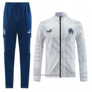 Chandal de Chaqueta del Olympique Marsella 2022-2023 Blanco