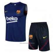 Chandal del Barcelona Sin Mangas 2021-2022 Azul