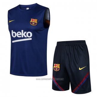 Chandal del Barcelona Sin Mangas 2021-2022 Azul