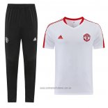 Chandal del Manchester United Manga Corta 2023-2024 Blanco