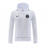 Chaqueta con Capucha del Paris Saint-Germain 2022-2023 Blanco