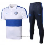 Conjunto Polo Chelsea 2020-2021 Blanco