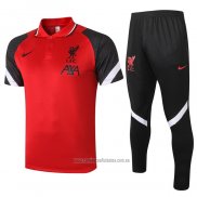 Conjunto Polo del Liverpool 2020-2021 Rojo