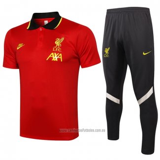 Conjunto Polo del Liverpool 2021-2022 Rojo