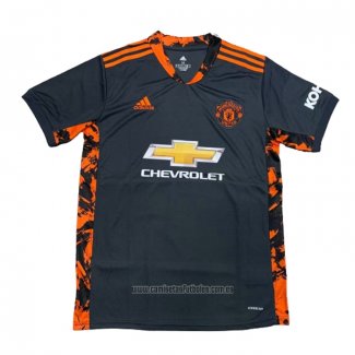 Tailandia Camiseta del Manchester United Portero 2020-2021 Negro