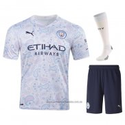 Camiseta del+Pantalones+Calcetines Manchester City 3ª Equipacion 2020-2021