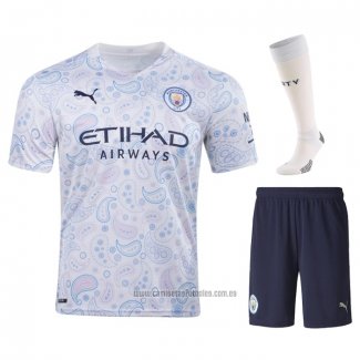 Camiseta del+Pantalones+Calcetines Manchester City 3ª Equipacion 2020-2021