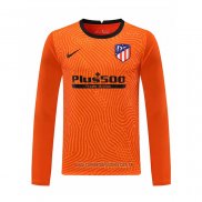 Camiseta del Atletico Madrid Portero Manga Larga 2020-2021 Naranja