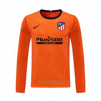 Camiseta del Atletico Madrid Portero Manga Larga 2020-2021 Naranja