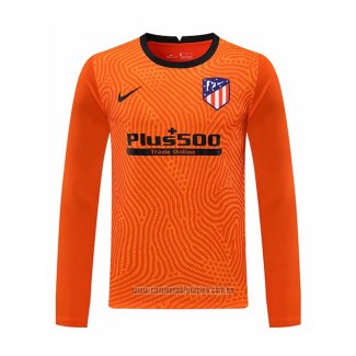 Camiseta del Atletico Madrid Portero Manga Larga 2020-2021 Naranja