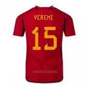 Camiseta del Espana Jugador Yeremi 1ª Equipacion 2022