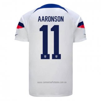 Camiseta del Estados Unidos Jugador Aaronson 1ª Equipacion 2022