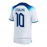 Camiseta del Inglaterra Jugador Sterling 1ª Equipacion 2022