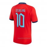 Camiseta del Inglaterra Jugador Sterling 2ª Equipacion 2022