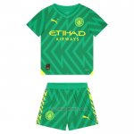 Camiseta del Manchester City Portero Nino 2023-2024 Verde